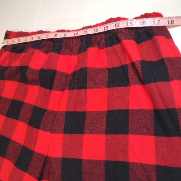 Disney Mickey Mouse Men's  Red/Black Plaid Holiday Pajama Set Size (XL) - Picture 13 of 16